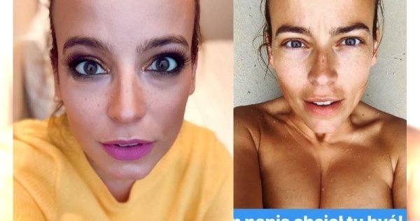 Anna Mucha w kusym kostiumie na tle morza. Ale wszyscy patrzą niżej. "Jestem przerażona!"