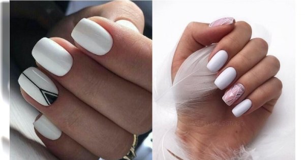 Biały manicure - modne zdobienia paznokci na wiosnę i lato 2019