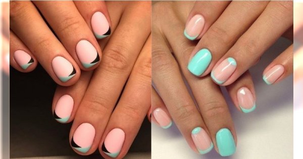 French manicure w nowej odsłonie - kolorowa interpretacja klasycznego zdobienia paznokci
