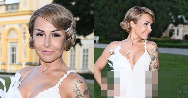 Blanka Lipińska niczym pralinka na imprezie Rafaello. Góra kreacji zachwyca, ale zobaczcie na dół! WOW!