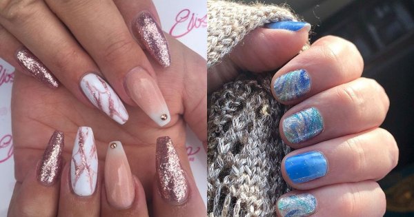 Brokatowe paznokcie - błyszczący manicure w 19 wydaniach