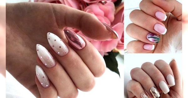 Jasny manicure - 30 stylowych zdobień na sezon wiosna/lato 2019!
