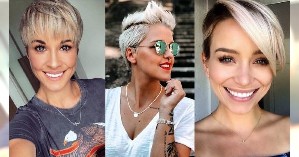 Top 30 fryzur pixie i undercut dla blondynek
