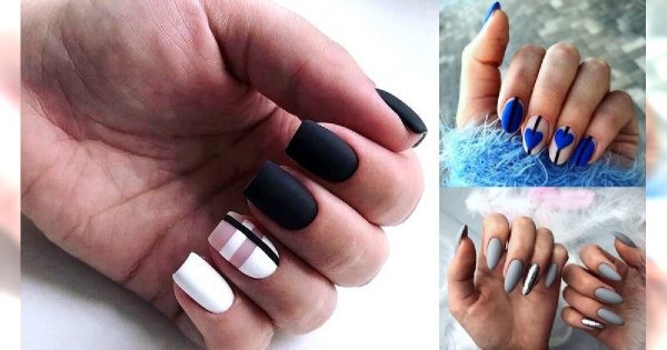 Matowy manicure - galeria niebanalnych i modnych stylizacji