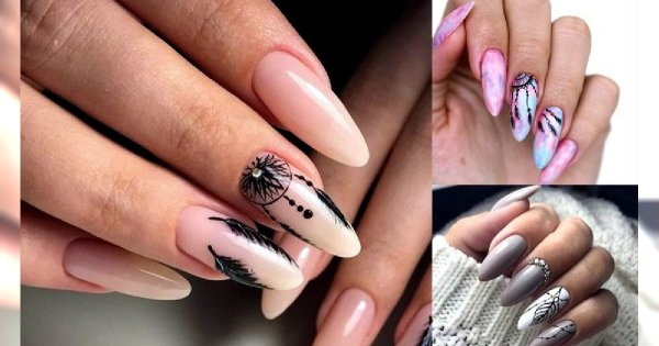 Manicure z piórkiem - 20 oryginalnych i kobiecych zdobień