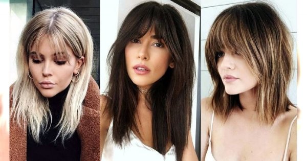 Półdługie fryzury z grzywką, które uwielbiamy - przegląd trendów na lato