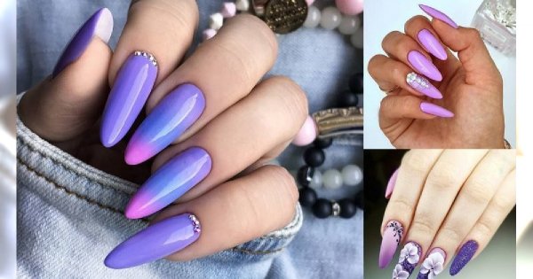 Fioletowy manicure - galeria ślicznych zdobień, które robią wrażenie