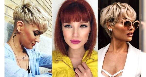 Krótkie i półkrótkie fryzury z grzywką - galeria najnowszych odsłon