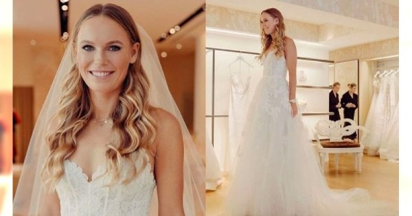 Caroline Wozniacki w tej sukni dosłownie płynęła do ołtarza! "Piękna, klasyczna, ARCYDZIEŁO", piszą fanki