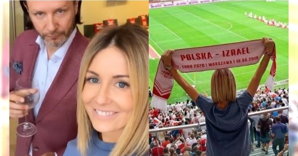 Gosia Rozenek gotowała się w kozakach na meczu Polska - Izrael. Chciała zabłysnąć jak Miss Euro. Udało się?