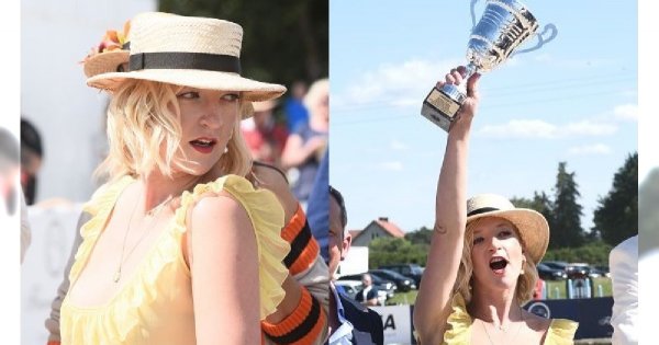 Lara Gessler w tej sukience wygrała zawody powożenia bryczką! Magda Gessler była z niej dumna: Brawo kochanie