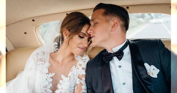 Piotr Zieliński i Laura Słowiak wzięli ślub! Jej suknia ślubna to jedna z piękniejszych, jakie w życiu widziałyście!