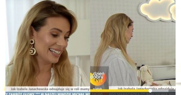 Izabela Janachowska pokazała synka w "DD TVN" i opowiedziała o porodzie! "Nie zorientowałam się, że rodzę"
