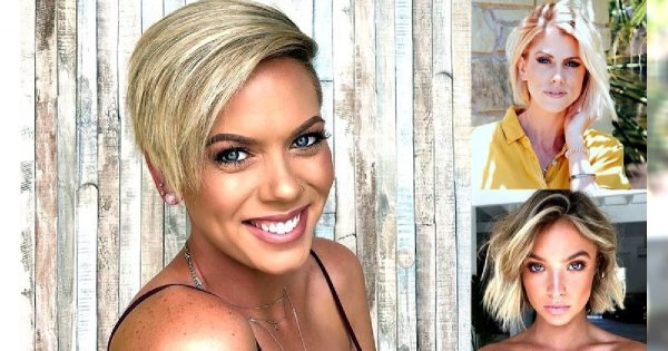 Krótkie i półkrótkie fryzury dla blondynek - galeria trendów