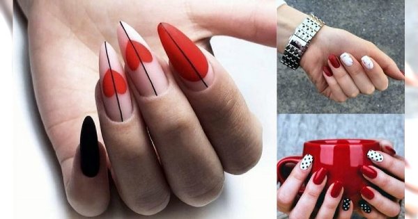 Czerwony manicure - 20 najpiękniejszych pomysłów z sieci