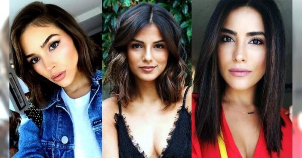 18 stylowych fryzur dla brunetek i szatynek - włosy półdługie i półkrótkie