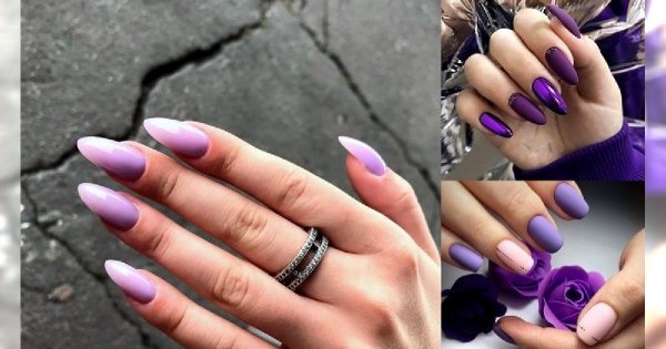 Fioletowy manicure - 18 fantastycznych stylizacji