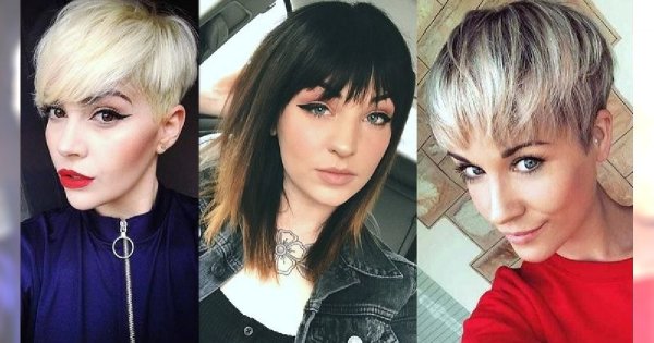 Krótkie i półkrótkie fryzury z grzywką - galeria najmodniejszych odsłon