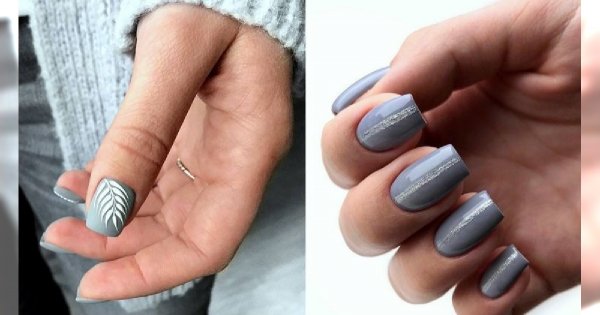 Szary manicure w najbardziej stylowych odsłonach - 25 gustownych stylizacji