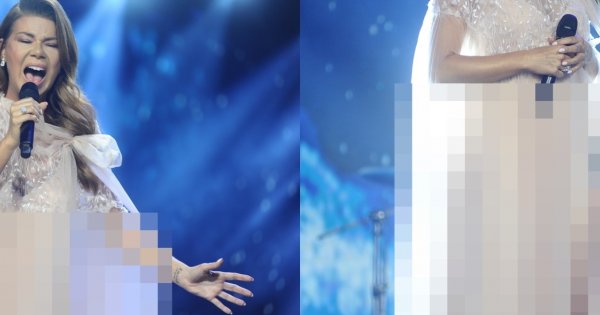 Edyta Górniak oczarowała głosem w Opolu, ale my patrzymy na jej kreację. Wygląda jak "owinięta firanką". Jak się Wam podoba?