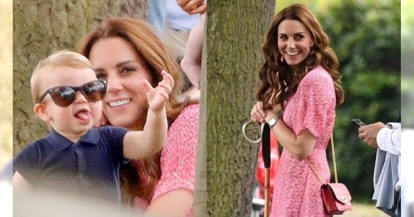 Gdy Meghan Markle z trudem trzymała synka, Kate z trójką dzieci była na zupełnym luzie! Triumf księżnej Cambridge?