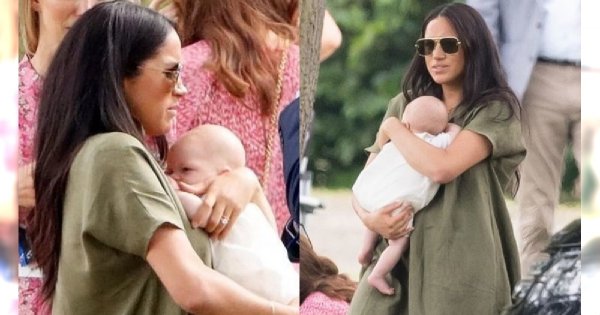 Meghan z Archiem na meczu polo. Internauci nie kryją zdziwienia: "Czy ona trzyma to dziecko PIERWSZY raz?"