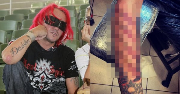 Michał Wiśniewski przerobił tatuaż z imieniem żony. Fani drwią:" Daty rozwodów"?