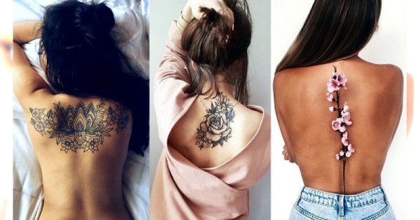 Tatuaże w okolicy pleców - 18 urzekających i dziewczęcych wzorów
