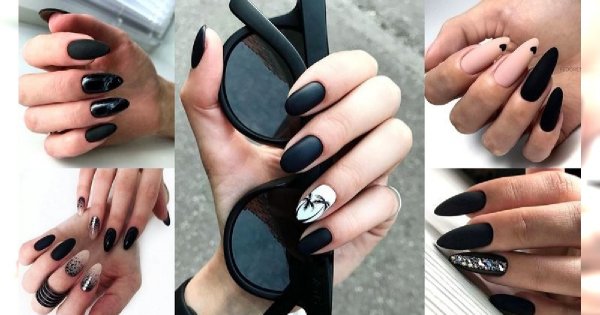Czarny manicure - galeria stylowych i eleganckich zdobień