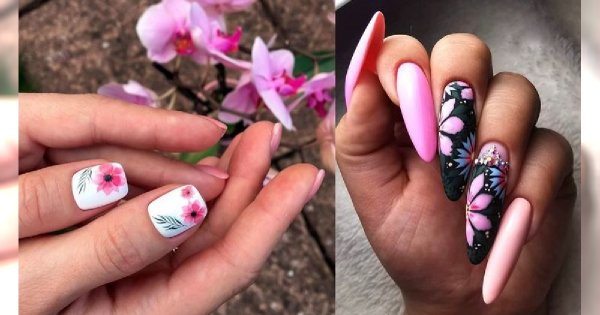 25 pomysłów na śliczny kwiatowy manicure! [GALERIA]