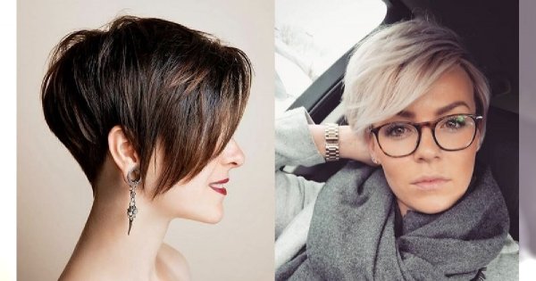 Krótkie fryzury z grzywką na bok – te cięcia to HIT!