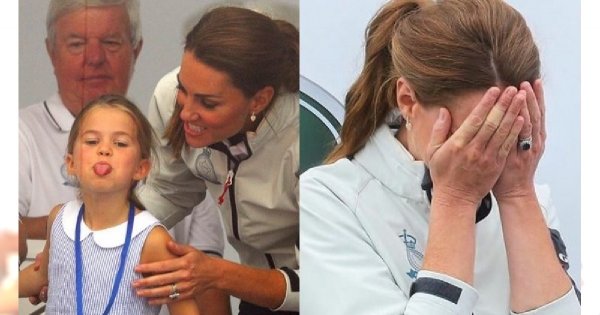 Księżniczka Charlotte podczas królewskich regat pokazała wszystkim język. Reakcja Kate? Bezcenna!