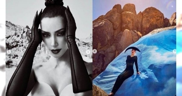 Kim Kardashian w DZIWNEJ sesji dla "Vogue Arabia". Fani: "Wyglądasz jak UFO"!