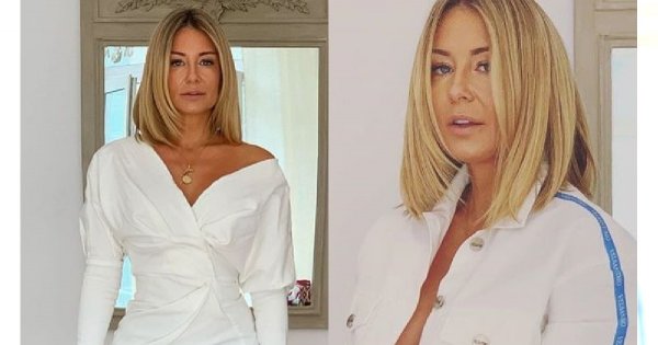 Małgorzata Rozenek w sukience ledwo zakrywającej majtki. Internauci pękają ze śmiechu: Czemu tak krzywo stoi?