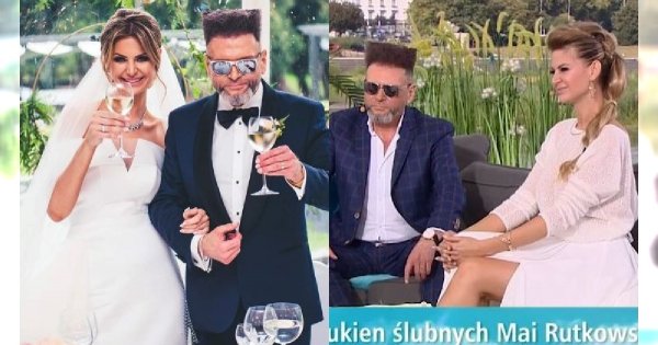 Krzysztof Rutkowski i Maja RUTKOWSKI pierwszy raz po ślubie w "DD TVN". Maja pokazała PIĘĆ SUKIEN ŚLUBNYCH