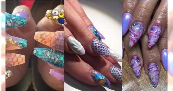 Syrenkowy manicure - internet oszalał na punkcie tego zdobienia! Idealny na wakacje 2019