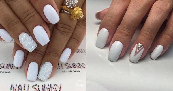 Białe paznokcie - manicure nie tylko na ślub. 20 modnych stylizacji