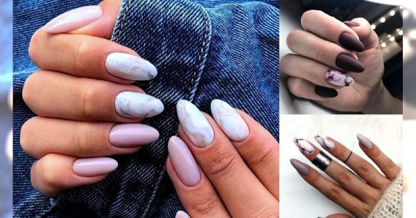 Marmurkowy manicure powraca - 20 stylizacji w różnych wariantach kolorystycznych