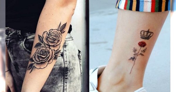 Tatuaż róża - galeria fantastycznych wzorów dla kobiet