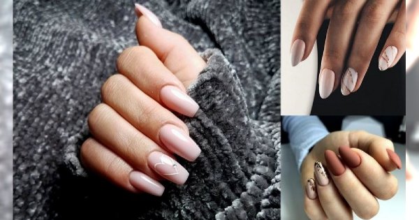 Jesienny nude manicure - najpiękniejsze stylizacje z sieci