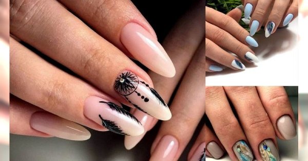 Manicure z piórkiem - galeria przepięknych zdobień