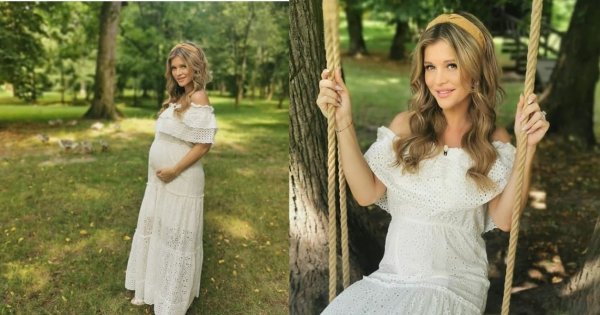Joanna Krupa na zdjęciu bez stanika. Brzuszek jest coraz większy - niedługo poród?