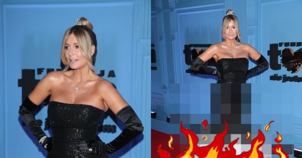 Małgorzata Rozenek na balu TVN niczym SYRENA. Tiulowy "ogon" sukni robi wrażenie!
