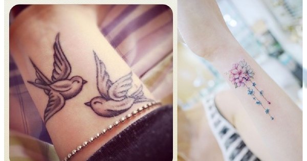 Tatuaż na nadgarstek - galeria modnych, kobiecych wzorów