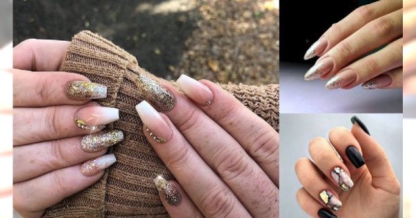 18 pomysłów na manicure ze złotymi zdobieniami [GALERIA]