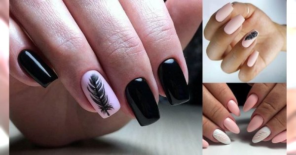 Manicure z piórkiem - galeria modnych stylizacji
