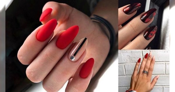 Czerwony manicure - 18 pomysłów, które Cię urzekną
