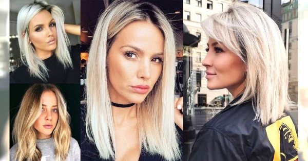 Półdługie fryzury dla blondynek - 20 pięknych i stylowych cięć