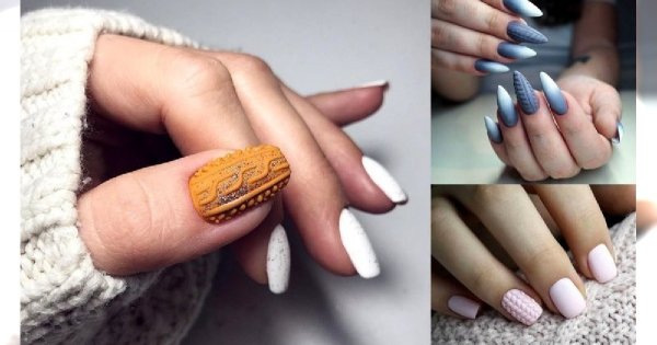 Sweterkowy manicure - galeria ślicznych i stylowych zdobień