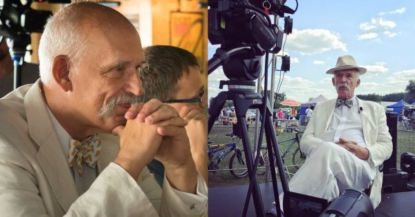 Janusz Korwin - Mikke pokazał zdjęcie sprzed 27 lat. On wciąż ubiera się tak samo. Hit czy kit?